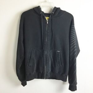 Volcom Hoodie Jacket Size M Black Zip Up Mens
